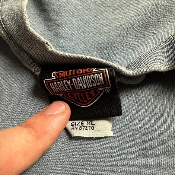 Vintage Harley Davidson Spellout Logo Sleeveless Top Size XL - Picture 3 of 6